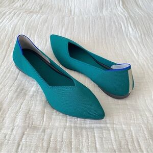 NEW Rothy’s The Point II Emerald Green Ballet Size 8